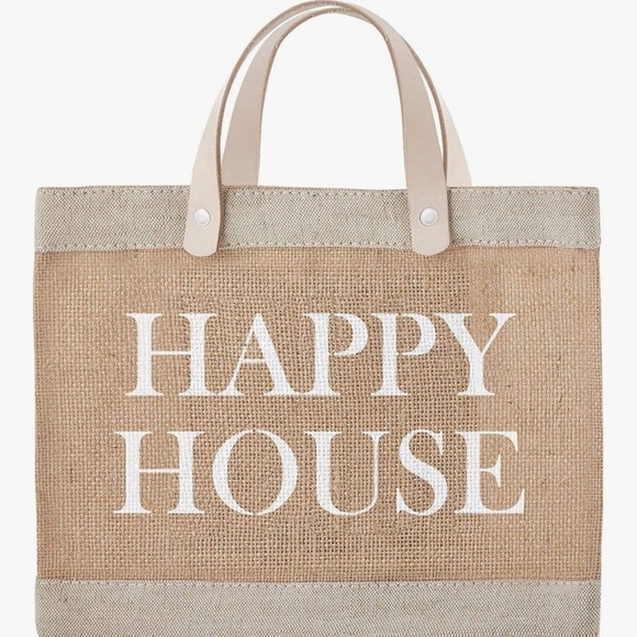 Tan and Cream Tote Bag - Picture 1 of 7